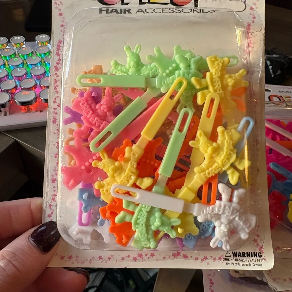 Chloe Colorful Kids Hair Clips Set